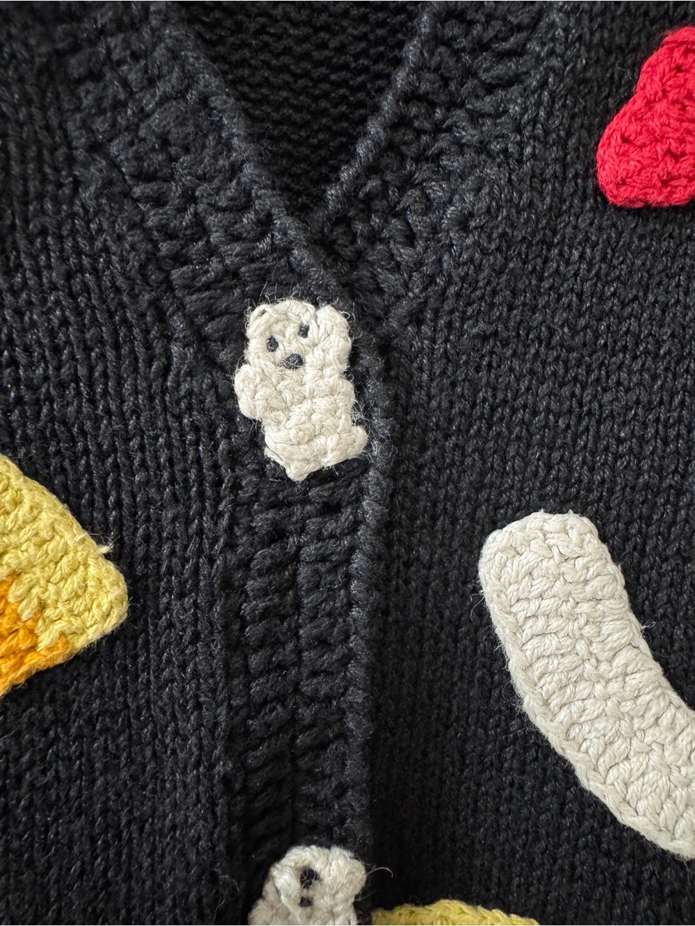 Vintage 90s Eagle’s Eye Handknit Halloween Vest - Picture 6 of 11